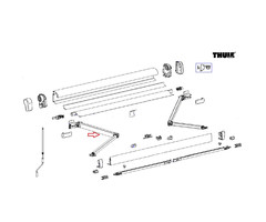Thule Thule 4900 Scharnierarm links 260