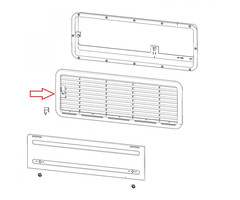 Dometic Dometic L200 Luchtafvoerrooster Bodem Grijs