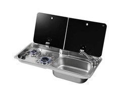 CAN Can Kookplaat 2-Pits met Spoelbak Links FL1765-E