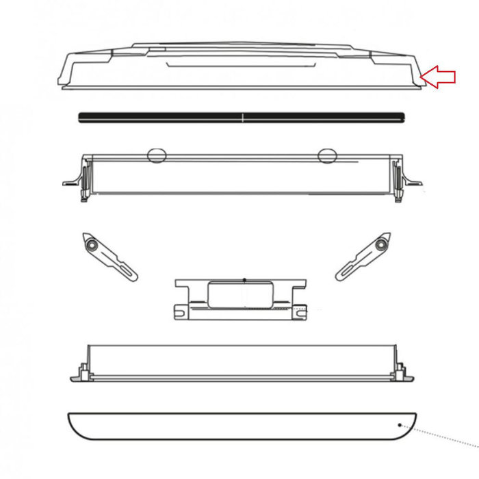 Fiamma Fiamma Dakluikkap 50x50cm Crystal