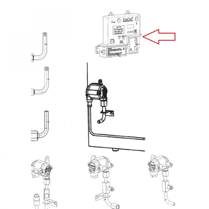 Dometic Dometic RMD8505 Aansluiting Steen Compleet MES4
