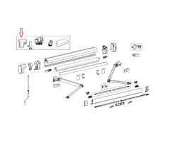 Thule Thule Main Housing 5200 12V Endcap LH + RH Antraciet