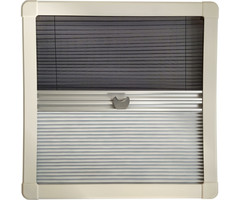 Horrex Horrex Gebogen Duo Plissé R5000 Crèmewit 1019x499