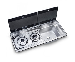 Dometic Dometic Kookplaat 2-Pits met Spoelbak Rechts MO9722R
