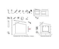 Thule Thule Residence G3 Connecting Profile Zwart 1m