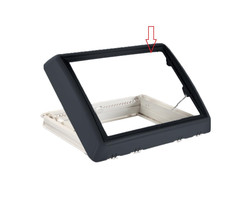 Dometic Dometic Midi Heki Glaskoepel met Zwart Kader