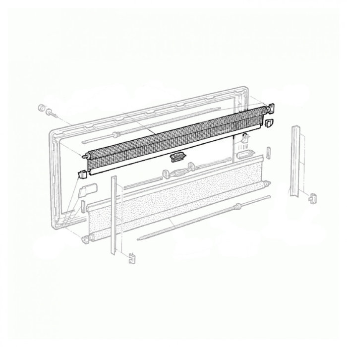 Dometic Dometic S3/ S4 Vliegenrollo 100x80 FR0032