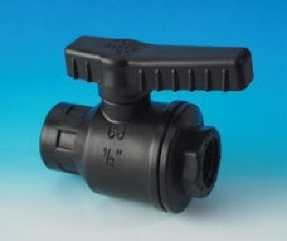 FjordOutdoor Aftapkraan zwart 30mm slangverbinding