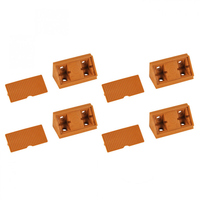 Fjord Outdoor Hoekverbinder beige + kap pvc à 4 st.