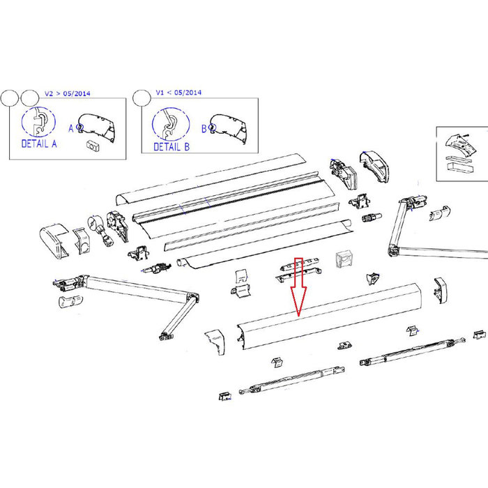 Thule Thule 6200 Voorlijst 3,25 wit