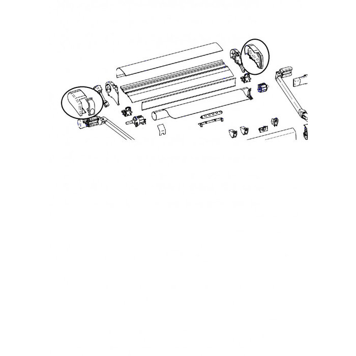 Thule Thule Eindkap LH+RH 9200 Wit