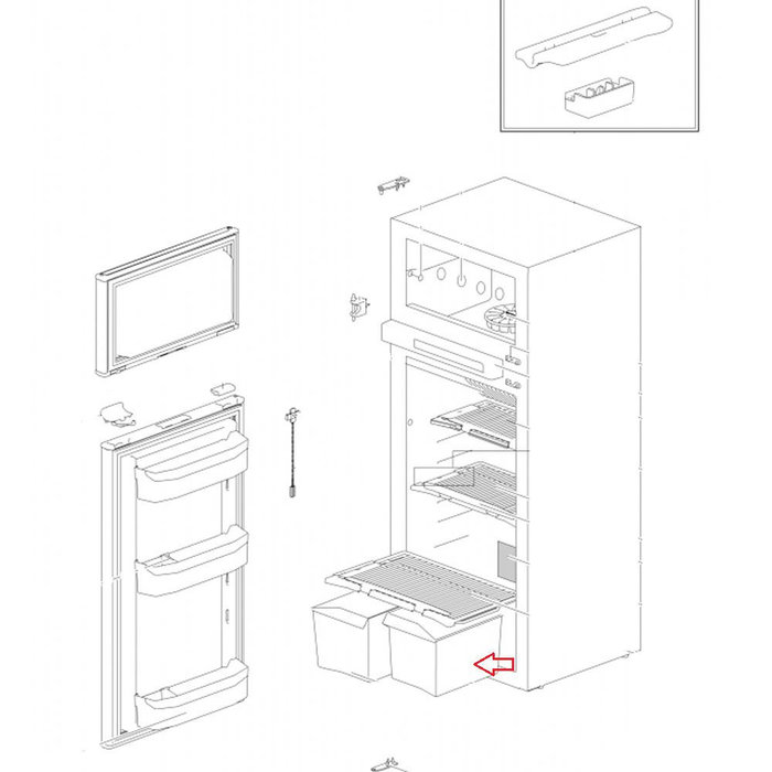 Thetford Thetford Groentebak Rechts N41**