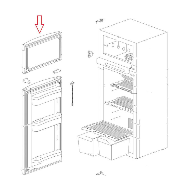 Thetford Thetford Diepvriesdeur N3145