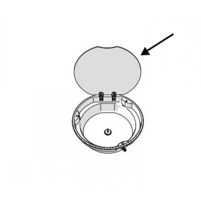 Thetford Thetford Glasplaat Spoelbak Round Striped SBL30XX