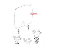 Thetford Thetford Topline 160 Serie Glasplaat