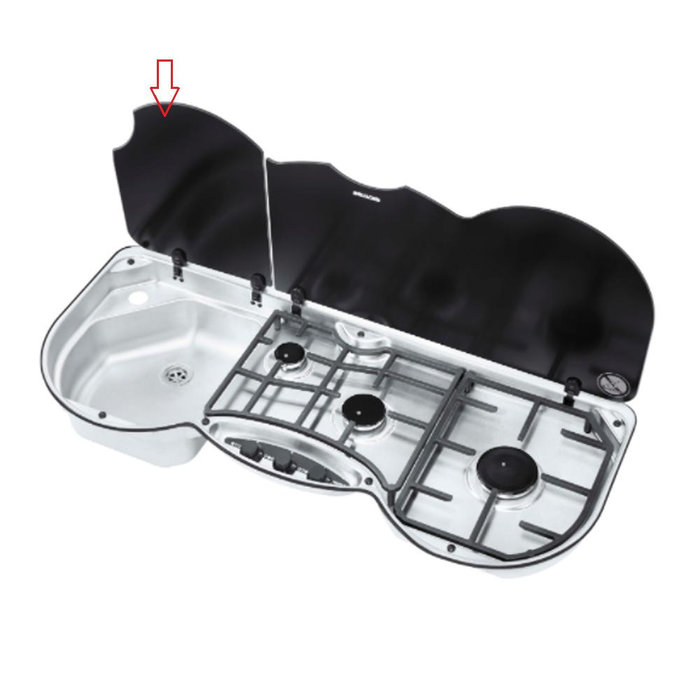 Thetford Thetford Glasplaat Spoelbak 353