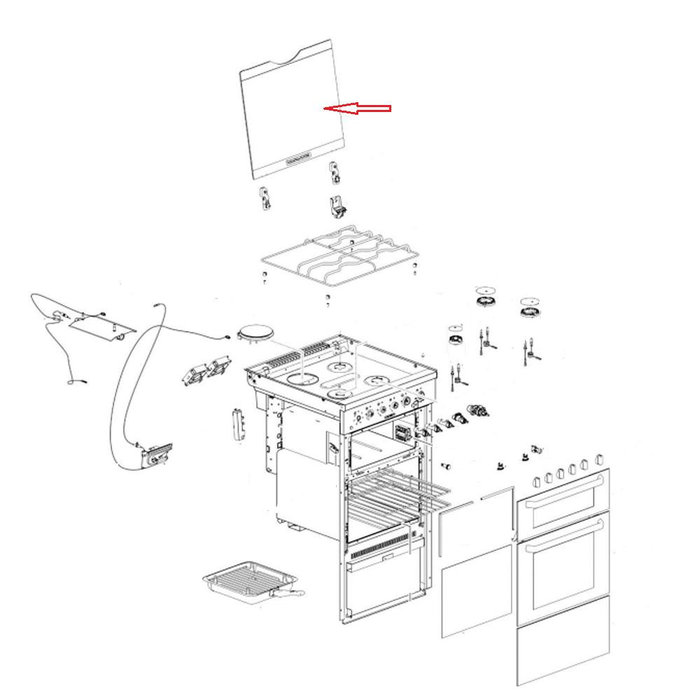 Thetford Thetford Fornuis Glasplaat Aspire