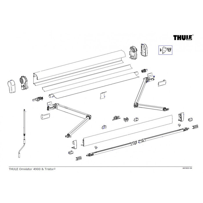 Thule Thule Support Arm Oval 4900 3.50/4.50