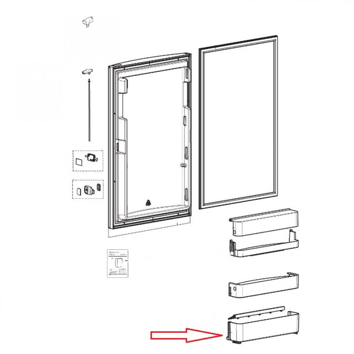 Dometic Dometic RM8400 Deurvak Onder