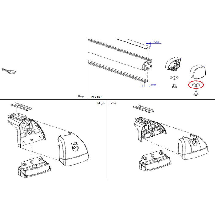 Thule Thule Vulplaatje Probar Flex M6