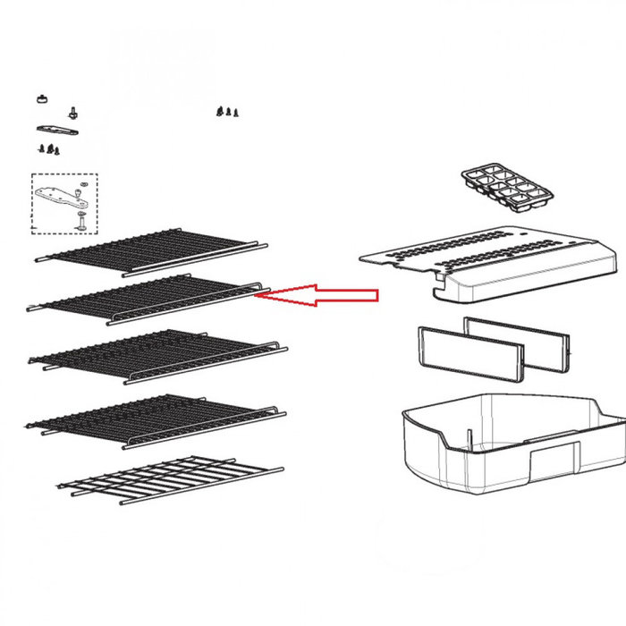 Dometic Dometic rooster boven verzinkt 459x220