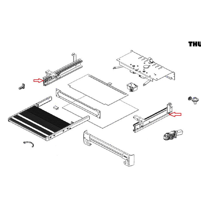 Thule Thule Slide-Out V19 Frame Ducato/Jumper/Boxer 700