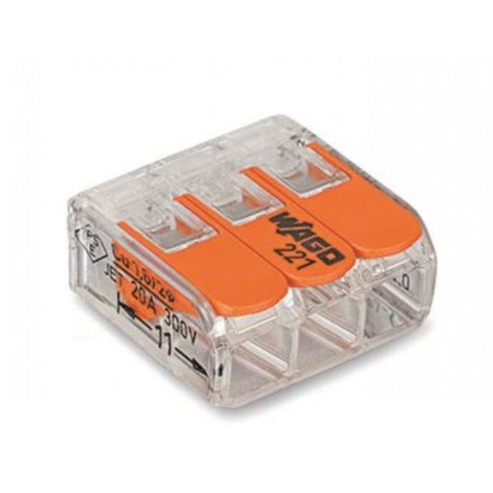 FjordOutdoor 50 stuks Wago 221 Lasklem 3-Weg