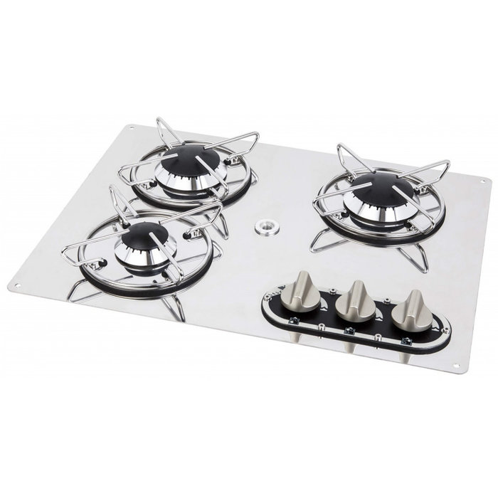 Navyload Navy Load Kookplaat RVS 3-Pits 470x360