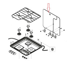 Dometic Dometic CE09 Glasdeksel Links RAL9005