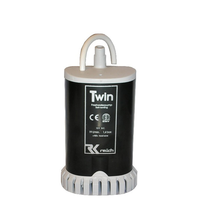 Reich Reich Dompelpomp Twin met Ontluchting + Zeef 12V-19L