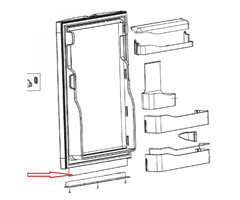 Dometic Dometic RM7851L Decoratieplaat Zilver 2,0x500x868