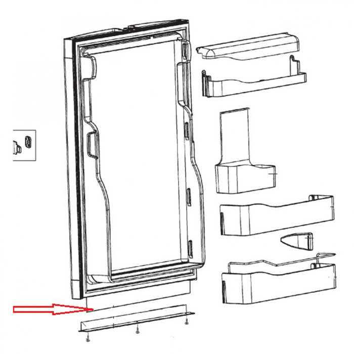 Dometic Dometic RM7851L Decoratieplaat Zilver 2,0x500x868