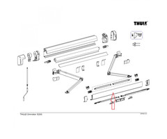 Thule Thule Lead Rail 5200 3.50 Wit