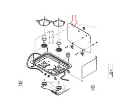 Dometic Dometic CE99 Komfoor Glasplaat