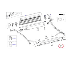 Thule Thule 8000 Knikarmgeleider