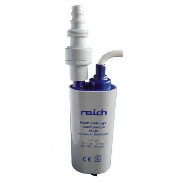 Reich Reich Dompelpomp met Ontluchting + Terugslagklep 12V-19L