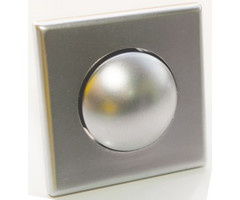 FjordOutdoor Mini Knop+Ring Vierkant Pushlock Mat Chroom 2st.