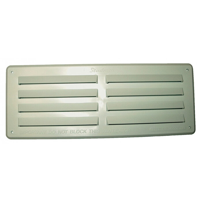 FjordOutdoor Ventilatierooster Wit opbouw 24x9cm