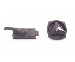 Fjord Outdoor Deurslot Zeshoekig met Hendel Links Zwart