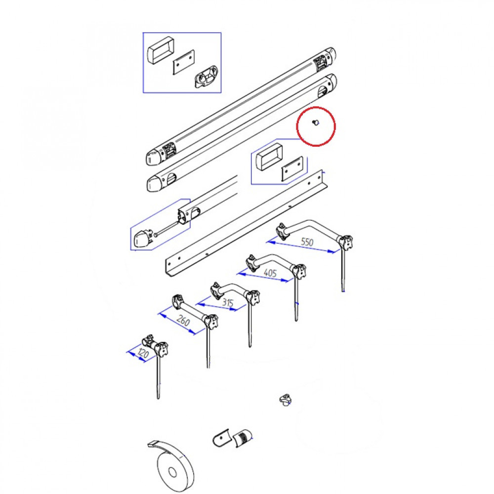 Thule Thule Security pin à  4stuks.