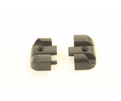 Polyplastic Eindstukje Scharnierlijst Zwart L+R