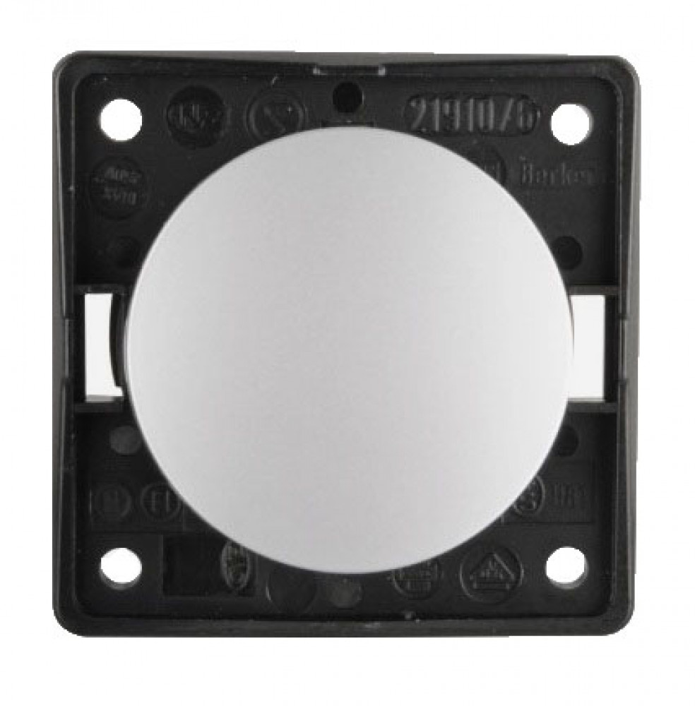 Berker Berker Aan/Uitschakelaar Flow/Pure Inbouw Chroom Mat 230V