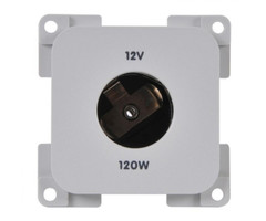 Presto 5 stuks Presto Contactdoos 12V Groot Inbouw S-10.000 Grijs