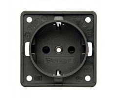 Berker 5 stuks Berker Contactdoos 230V Inbouw Antraciet Mat