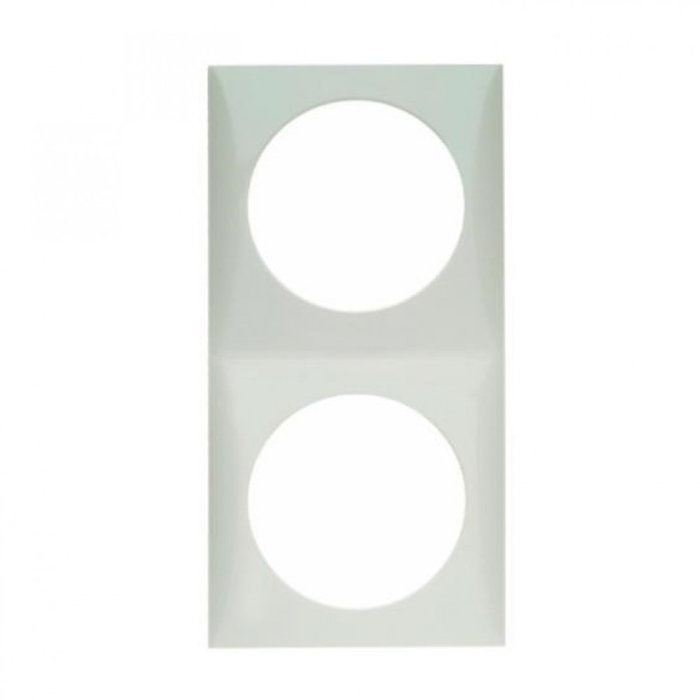 Berker Berker Afdekraam Flow 2-Vaks Chroom Mat