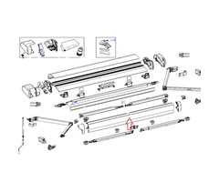 Thule Thule 6300 Lead Rail 2.60 Wit