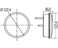 Hella Hella Achterlicht Rem/ Knipper LED Inbouw Helder Glas