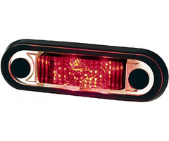 Hella Hella Markering LED Ovaal Inbouw Wit met Rode LEDs 5mtr Kabel