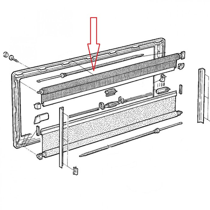 Dometic Dometic S5 Vliegenhor rollo 90 x 60