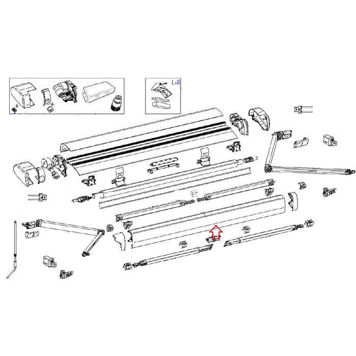 Thule Thule 6300 Lead Rail 3.75 Antraciet